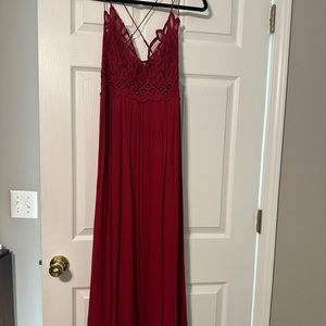 Free people burgundy dress